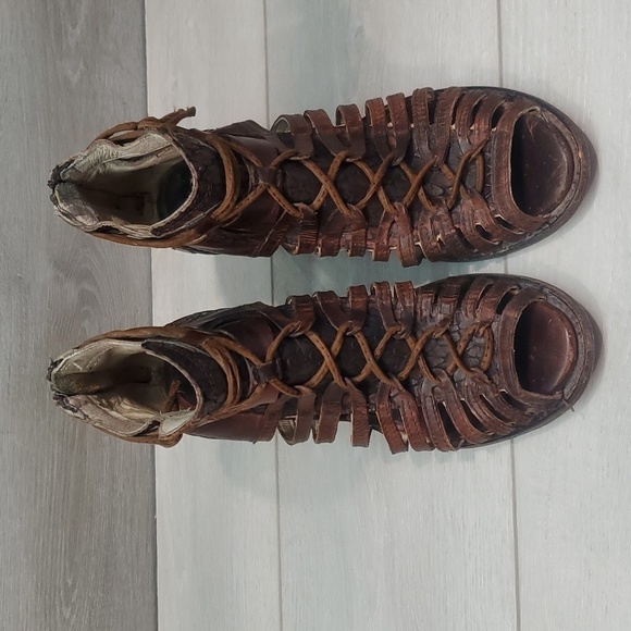 Freebird by Steven Wazee Boho Western Ankle Gladiator Sandals shoes sz 9 - Picture 5 of 14